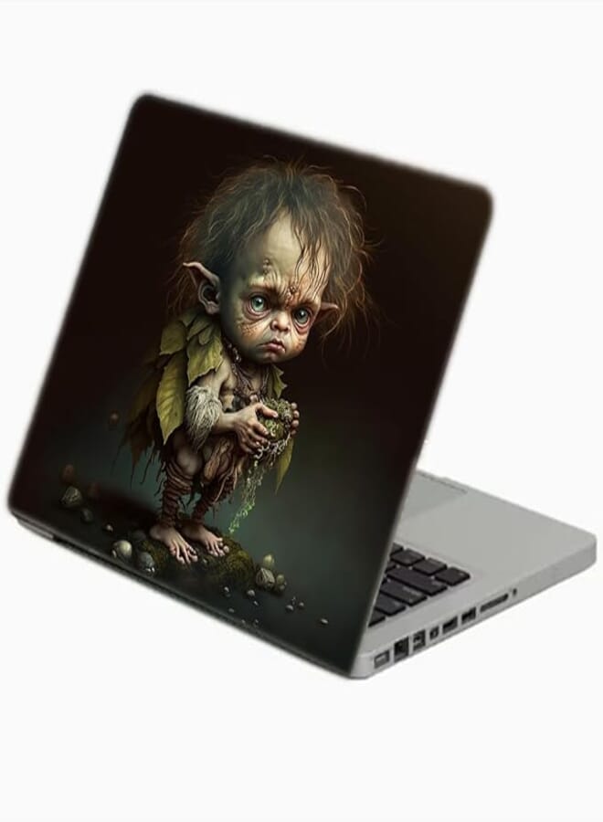 TAT Stains Liquid Texture Printed Laptop Sticker Multicolour-15.6 inch-2635